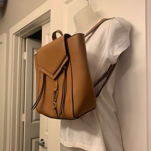 Melie Bianco NWOT Vegan leather Tan backpack bag